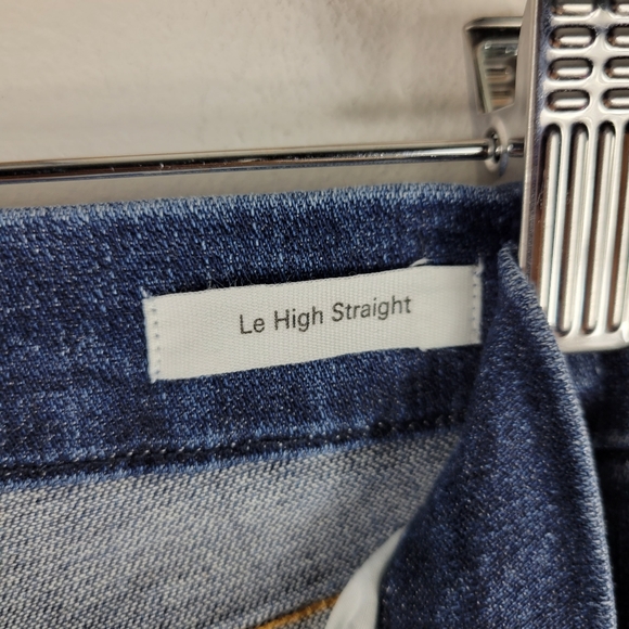 Frame Le High Straight Cuffed High Waist Jeans Ardmore - Picture 7 of 10